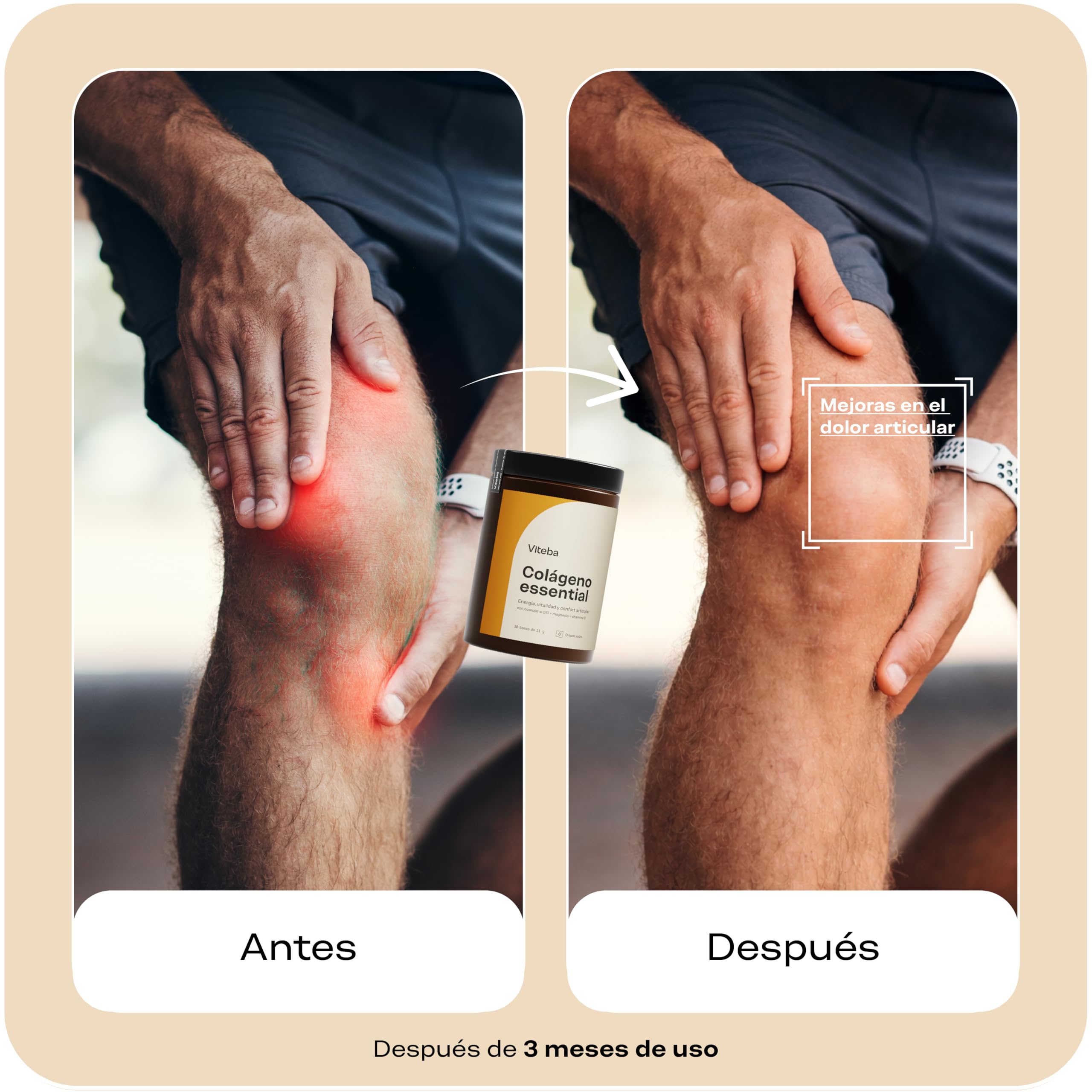 Colágeno Essential Hidrolizado - Coenzima Q10, Vit C y Magnesio 330g | Con Ácido Hialurónico, para articulaciones y músculos. El Magnesio contribuye a los músculos y la Vitamina C al colágeno