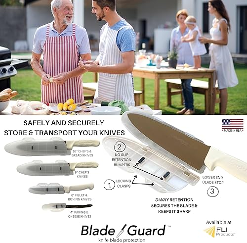 Miniatura 7 de Blade Guard - Funda protectora de hoja de cuchillo, funda de ajuste seguro para almacenamiento o transporte, cocinas de chef, viajes y uso al aire