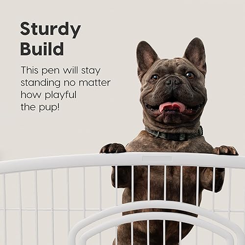 Miniatura 6 de IRIS USA Dog Playpen Exercise Pet Playpen Without Door 4-Panels 24 H