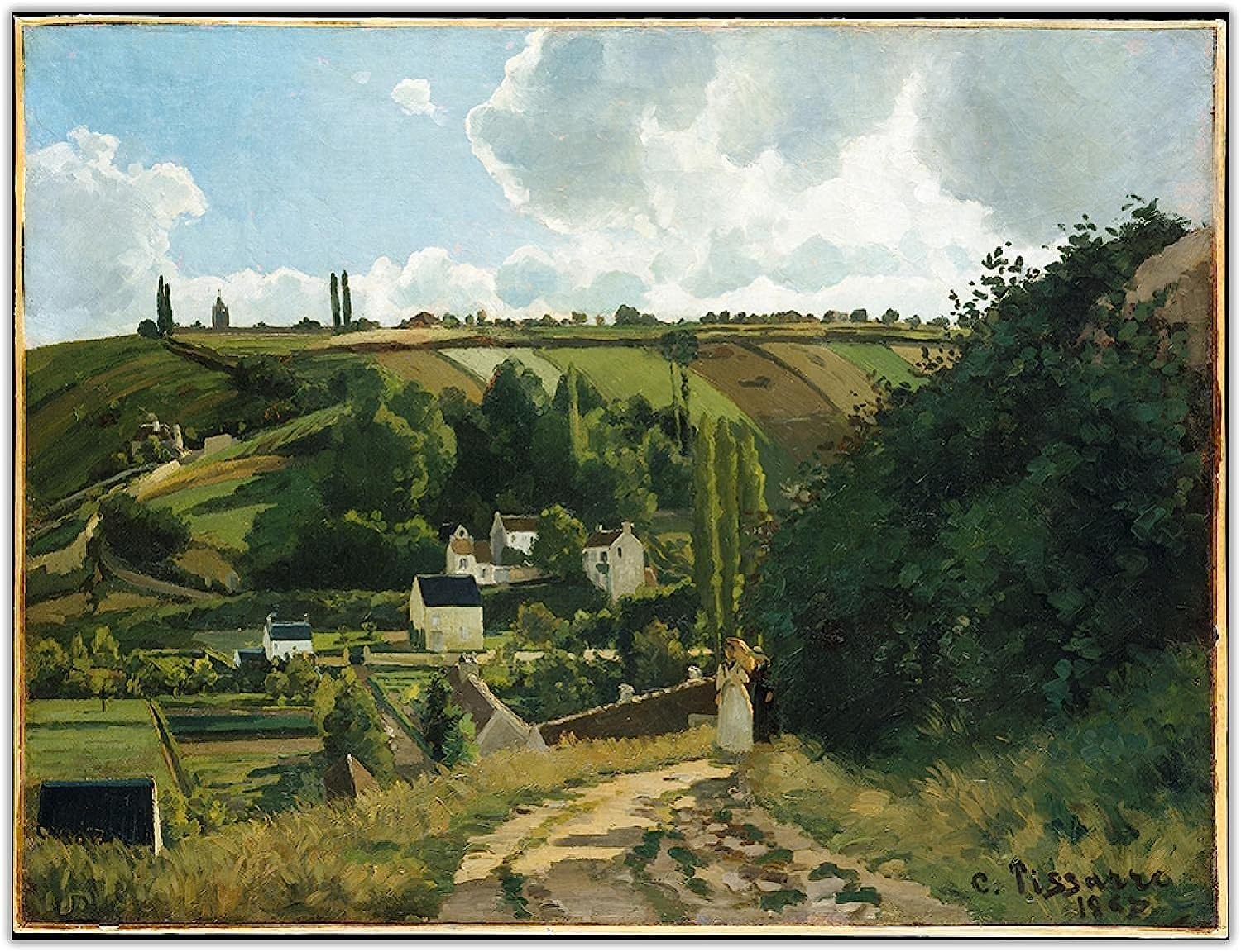 Amazon.co.jp: カミーユ・ピサロ《ジャレの丘、ポントワーズ