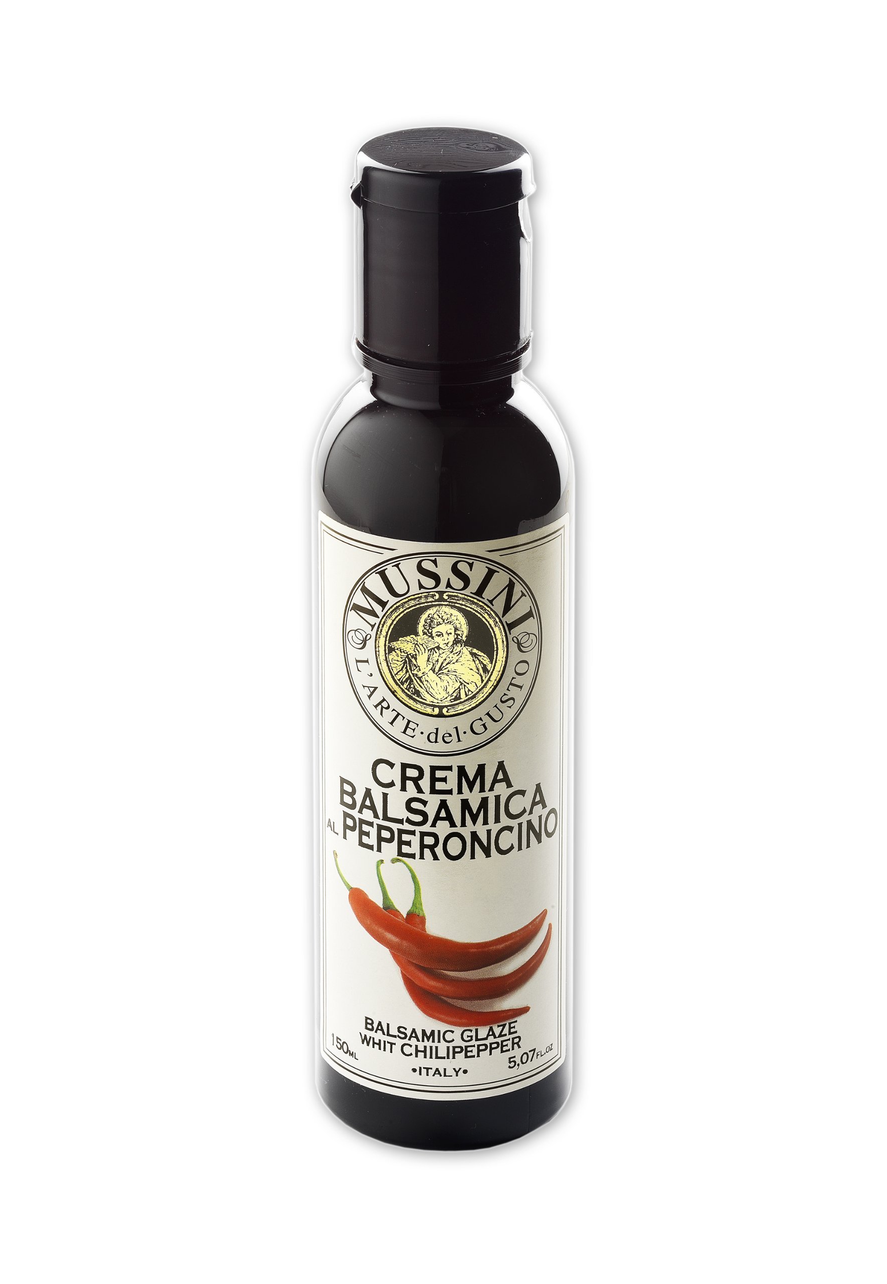 Mussini Crema, Peperoncino Balsamic Glaze with Chili Pepper, 5.07-Ounce Bottles (Pack of 2)