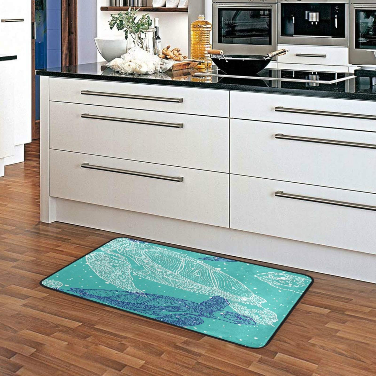 Yulife Fußmatte Mit Meeresschildkröte-Motiv – 60x180 Cm, Rutschfest, Waschbar, Für Innen & Außen