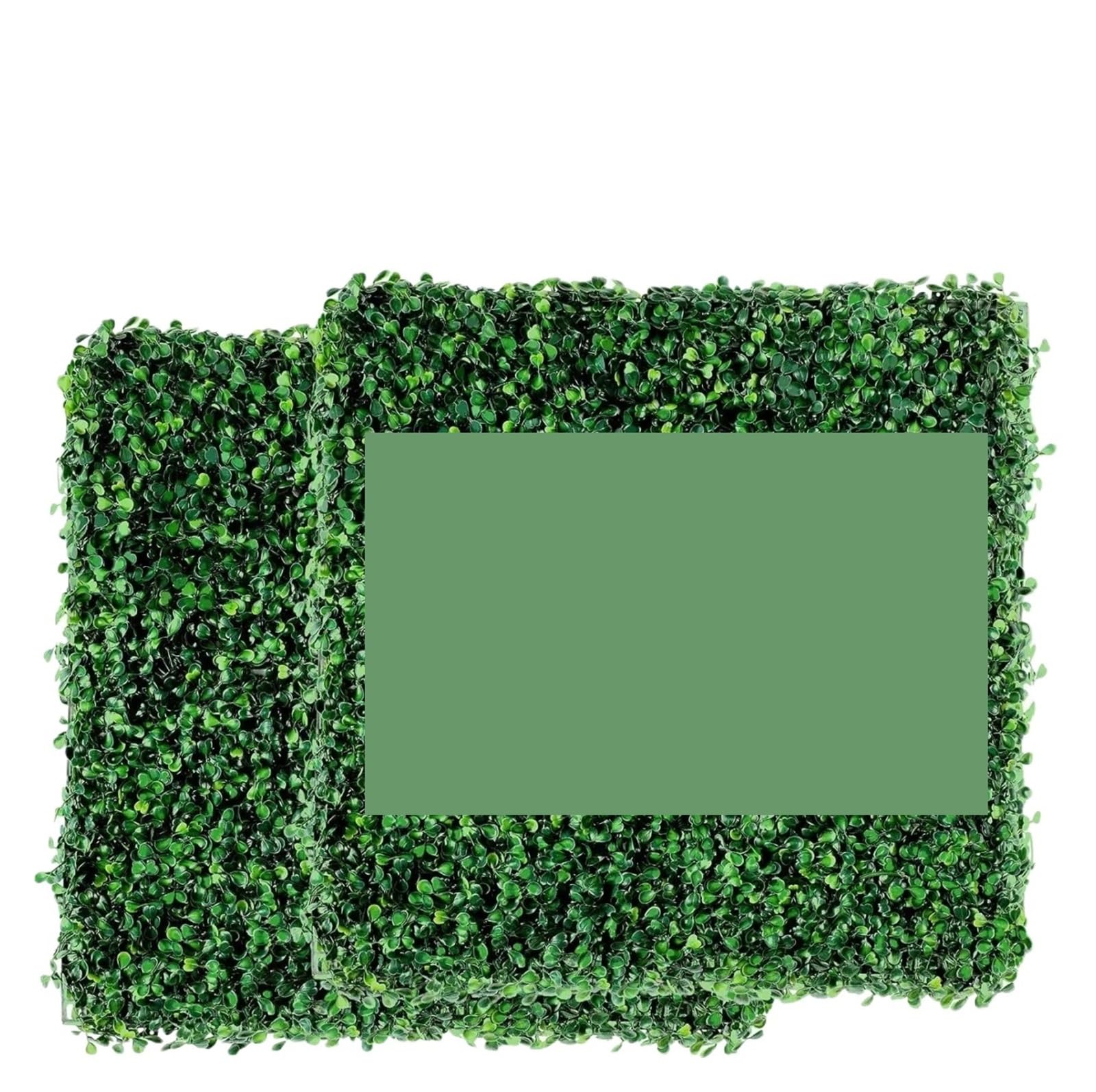 GMGQJST Artificial Grass 36 Pcs Grass Wall Panels Boxwood Hedge Wall Panels Artificial Grass Wall Backdrop Greenery with 100 Zip Ties