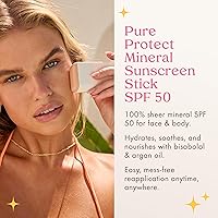 Vista 3 de Kopari PURE PROTECT Protector solar 100% mineral en barra SPF 50+ Protector solar transparente de óxido de zinc facial y corporal con aceite