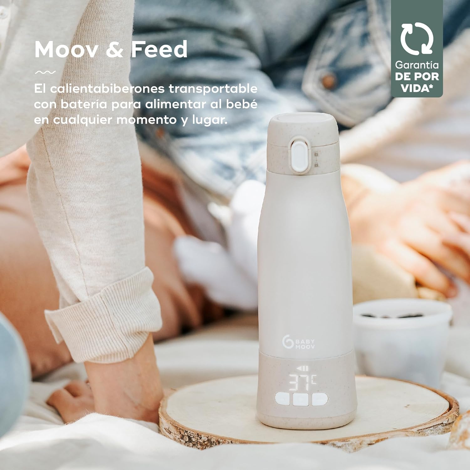 Babymoov Moov & Feed Calientabiberones inalámbrico