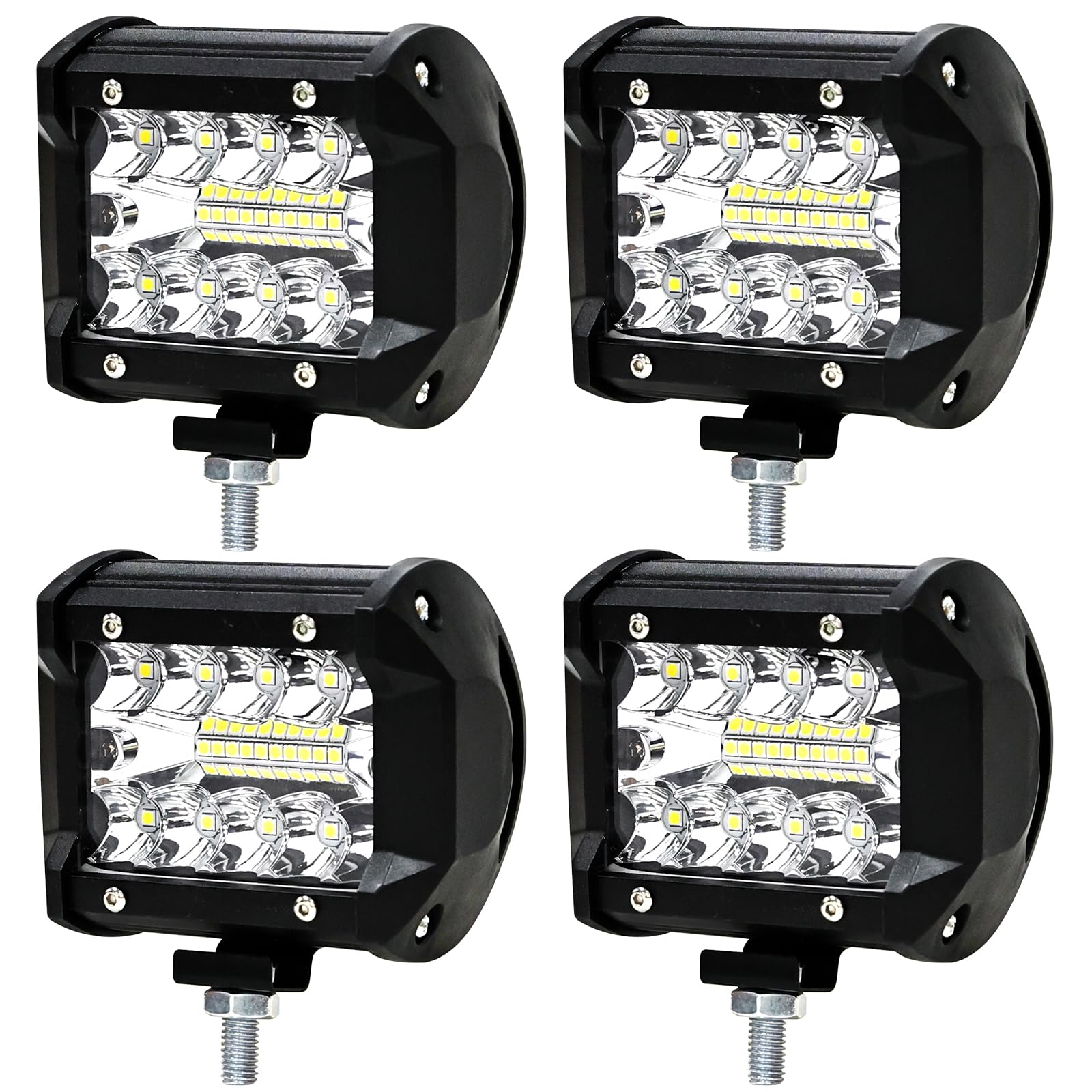 Amazon.co.jp: 4個セットLED作業灯 9V-32V対応 補助灯 LEDワークライト