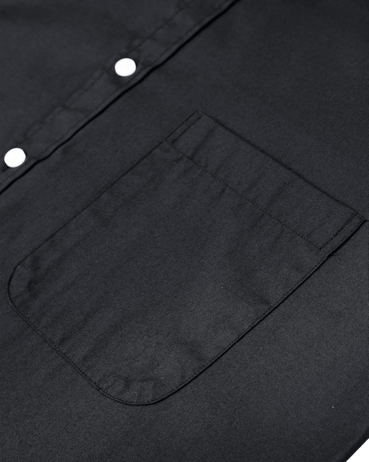 Alimens & Gentle Mens Solid Oxford Shirt Long Sleeve Dress Shirt Work Casual Button Down Shirts with Pocket - Image 4