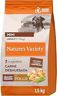 Nature's Variety Healthy Grains Pienso para Perros Adultos con Mini con Pollo - 1,5kg