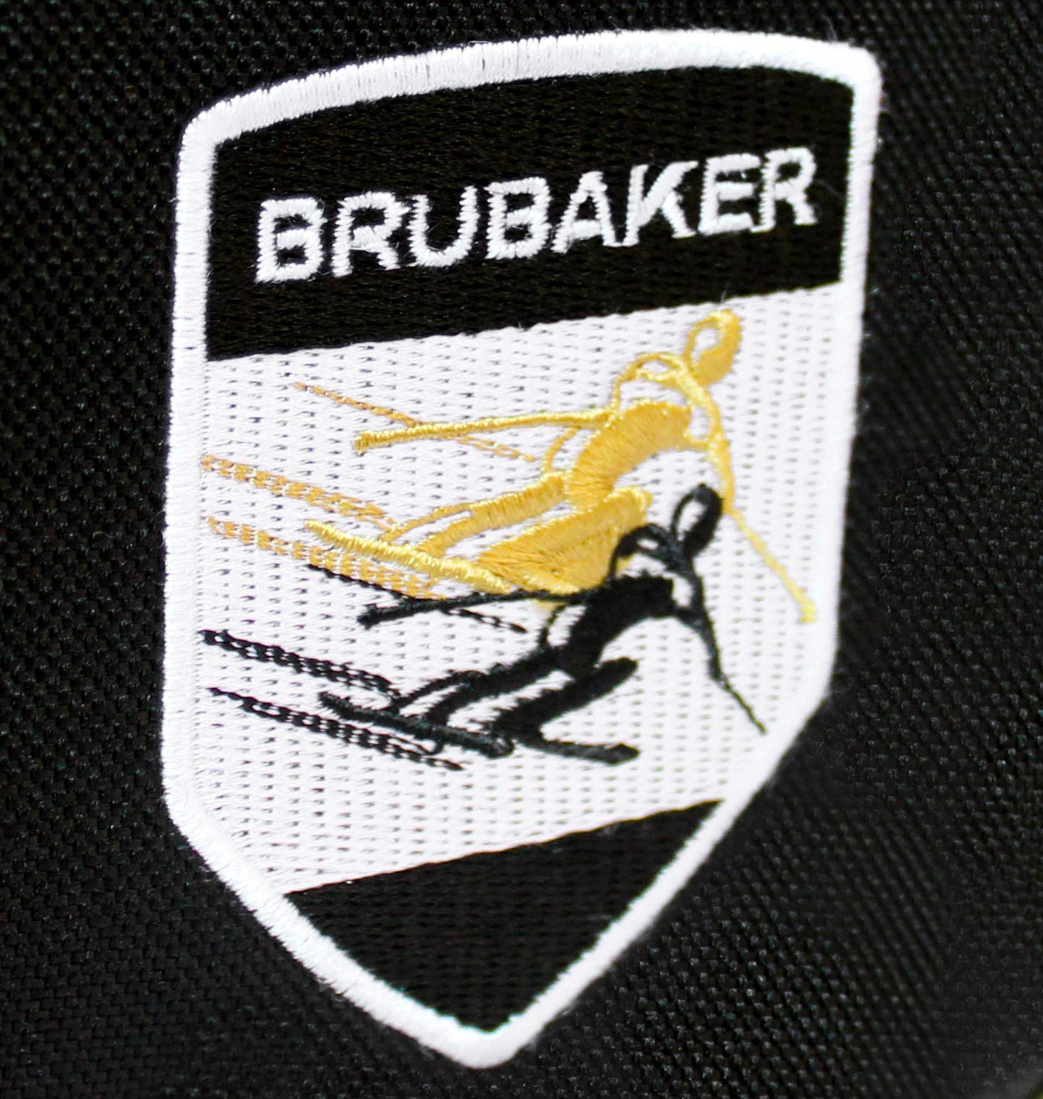 BRUBAKER - Set de Ski 'Grenoble' - Sac à Chaussures de Ski & Housse à Skis - pour 1 Paire de Skis, bâtons, Bottes & Casque - 170 cm ou 190 cm - Noir/Doré