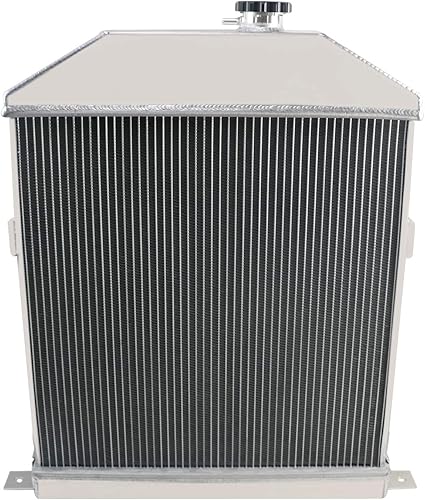 Miniatura 2 de KUUHLERSAT Radiador para motor Chevy V8 de 46 Ford Deluxe Coupe Mercury Series 1942-1948, radiador de aluminio de 4 filas