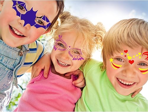 Miniatura 6 de 16 plantillas faciales para dibujar máscaras de pintura, plantillas de bricolaje para pared de madera, decoración del hogar, suministros de recuerdo