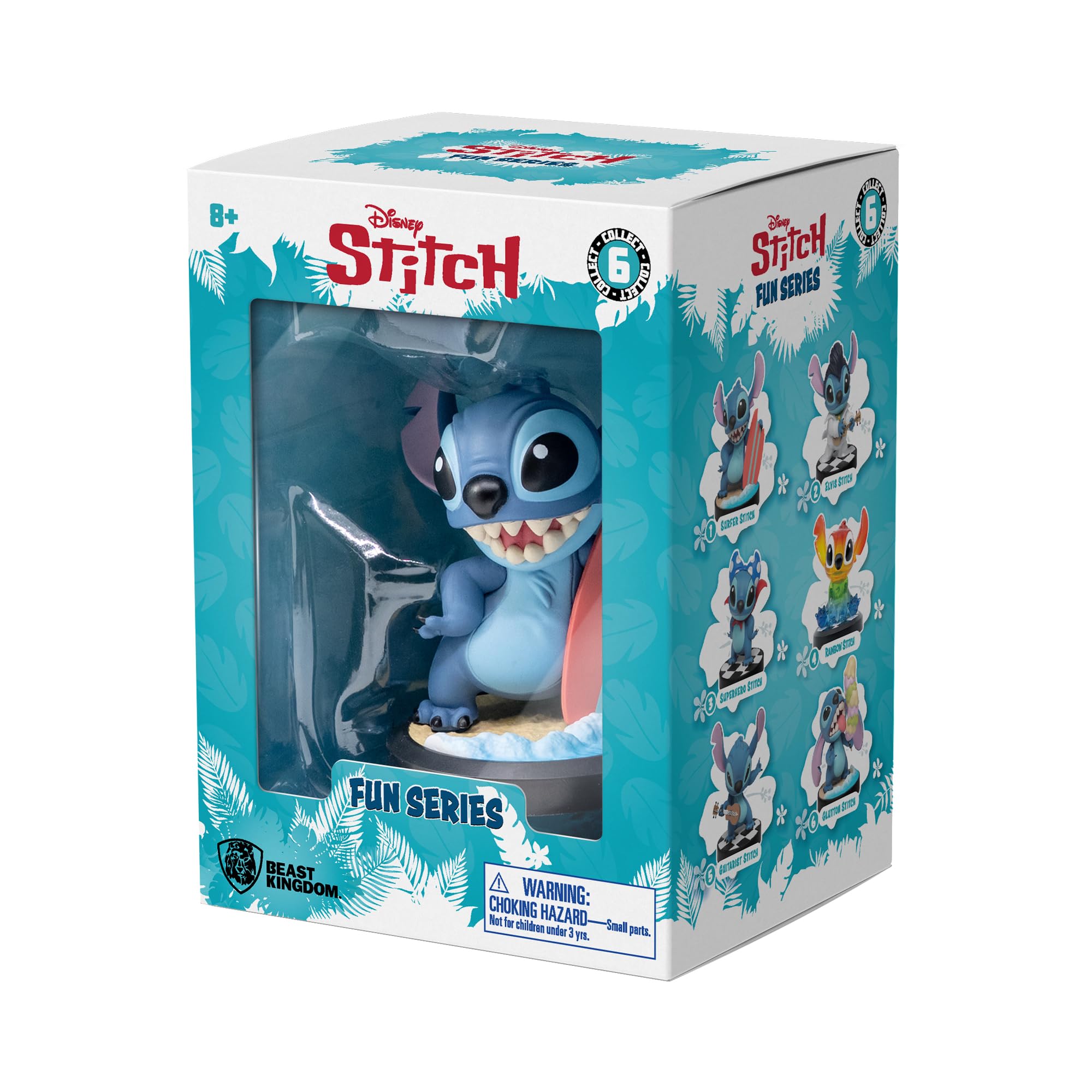 YuMe Surfer Stitch 3" Mini Figure Collectable in Hero Window Box, Blue, 3 inches - Image 4