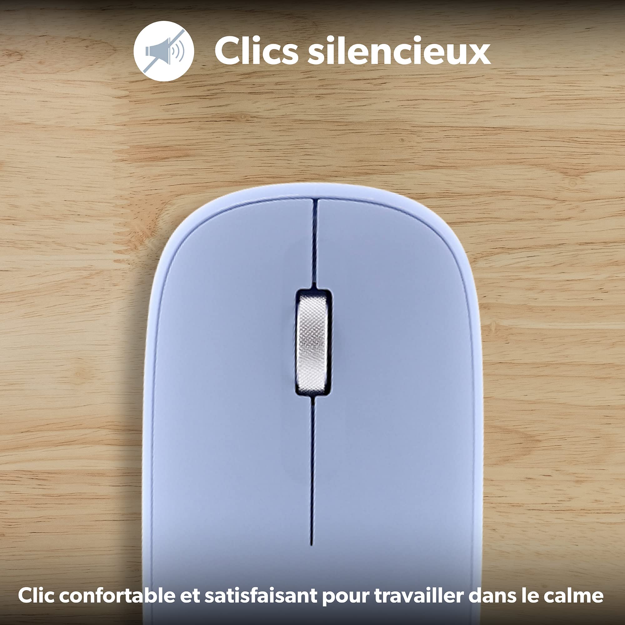T’NB Clavier et Souris sans Fil Bluetooth, Clavier Aluminium, Design Coloré, Rechargeable Haute Autonomie, Souris Silencieuse, Compatible Windows – Bleu