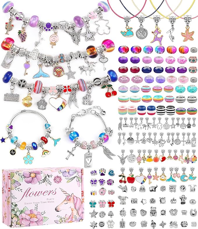 Produktbild von ZOOI Einhorn Geschenke Für Mädchen, Schmuck Basteln Mädchen Bastelset