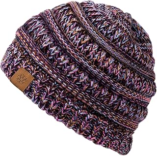 Women's Thick & Soft Warm Winter Beanie, Casual Knit Hat, Cute Stretch K...