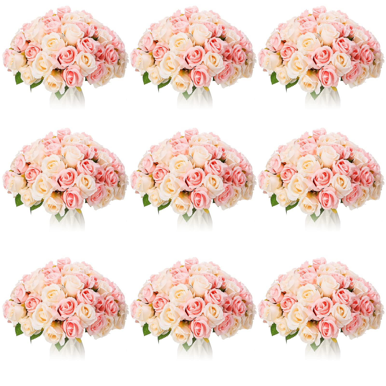Roses artificielles en soie Jexine pour sublimer votre table de mariage et votre intérieur