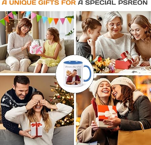 Miniatura 7 de Taza de café personalizada con texto fotográfico, taza de café personalizada, regalos personalizados para hombres y mujeres, taza con foto