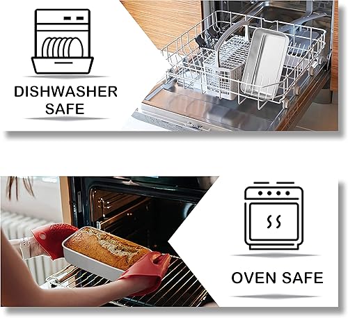 Miniatura 5 de TeamFar Molde para pan, antiadherente de 9 pulgadas x 5 pulgadas, con núcleo de acero inoxidable para hornear pan tostado, para el hogar, cocina,