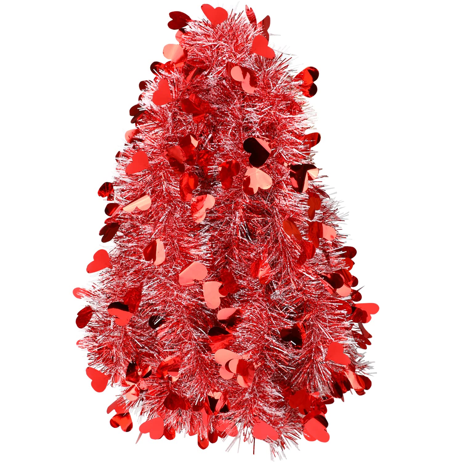 Guirlande de Saint-Valentin cœur métallique suspendre décoration fête mariage rouge blanc 10m