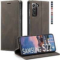 Vista 30 de Funda tipo cartera para Samsung Galaxy S22 5G con tarjetero y función atril, bloqueo magnético RFID, funda de piel con tapa para Galaxy S22 5G