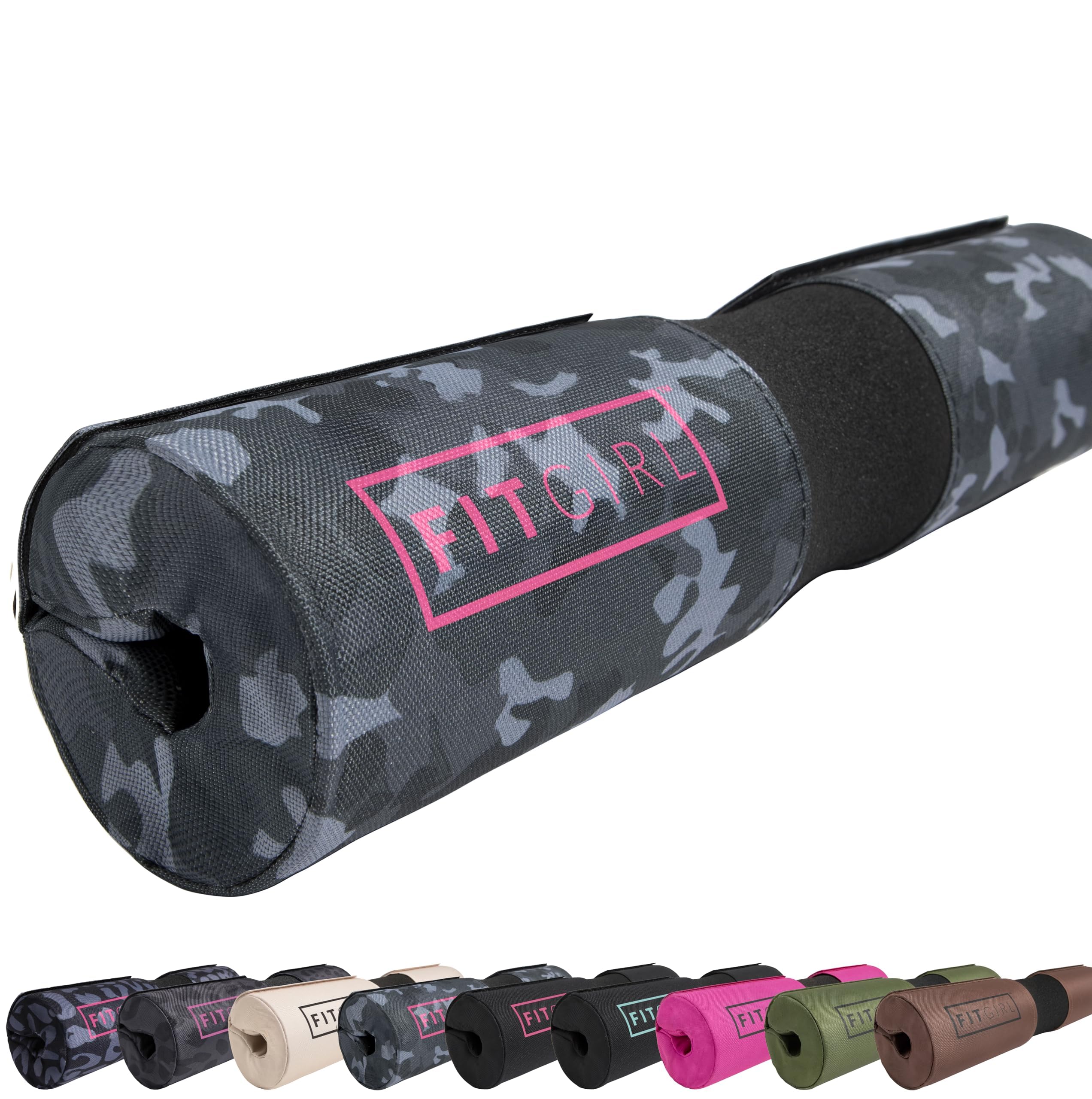 FITGIRL - Squat and Hip Thruster Soft Foam Bar Pad - Protect Your Neck and Avoid Black and Blues from Leg Day - Works Great for Glute Bridges on Smith Machine and Standard Barbell