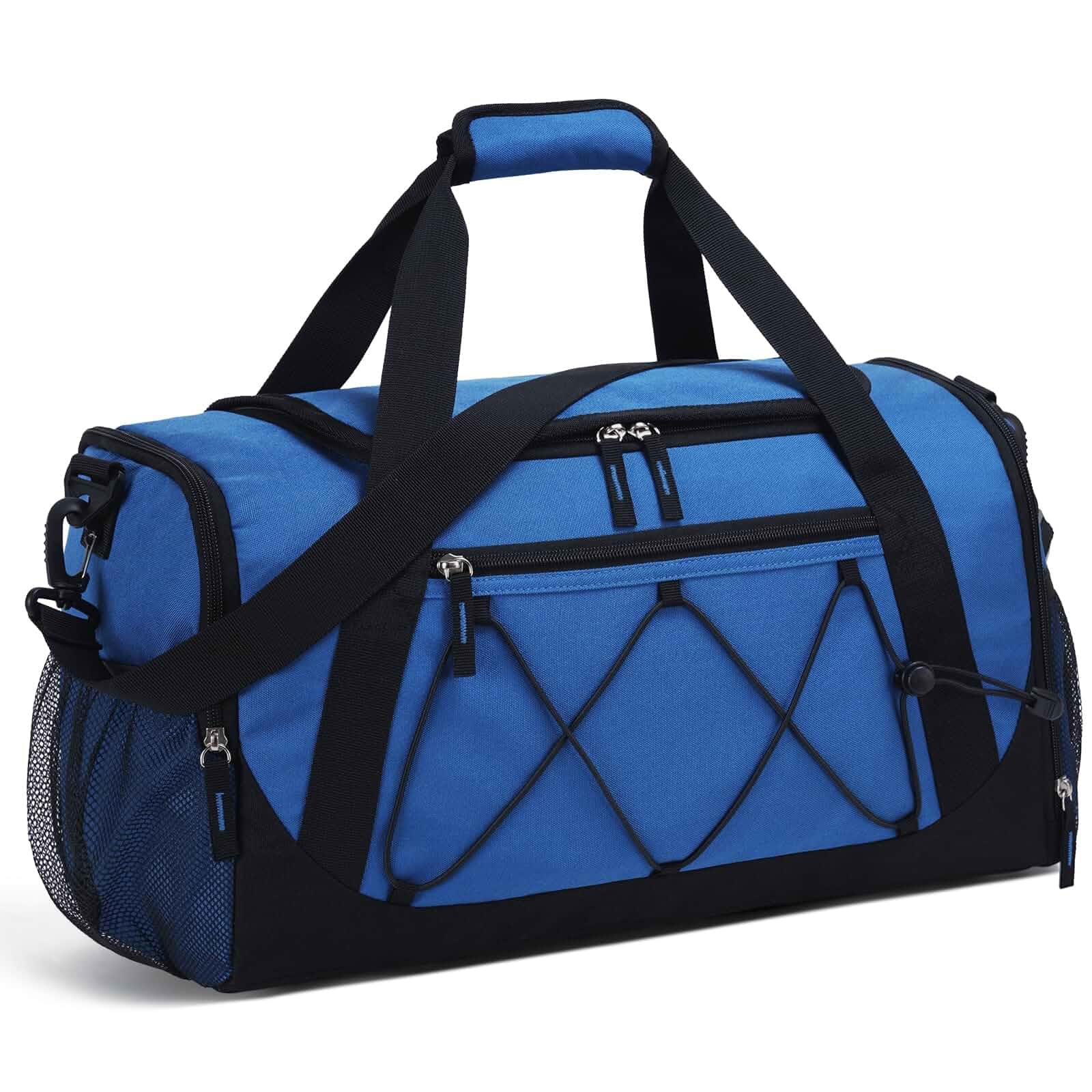 Vorspack 18 Inches Small Gym Bag for Men and Women with Shoe Compartment 27L Sports Duffle Bag, 600D Water-Resistant Polyester, Multiple Pockets, for Daily Gym, Workout, and Light Overnight Use