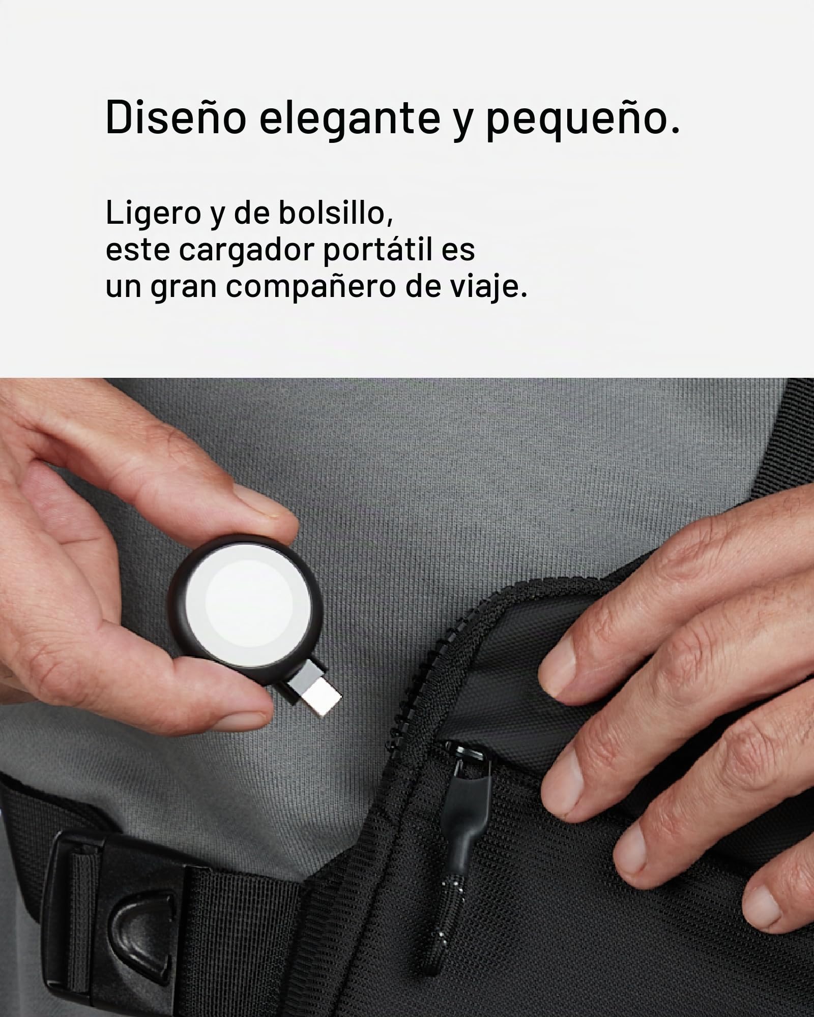 Belkin BoostCharge Pro Cargador USB-C Portátil para Apple Watch, Carga Rápida USB-C con certificación MFi para Apple Watch Series 11, 10, 9, Ultra, MacBook, iPhone 17 y Otros - Negro | Apple Watch Series 9/8/7, Ultra compatible, compatible con MacBook y i