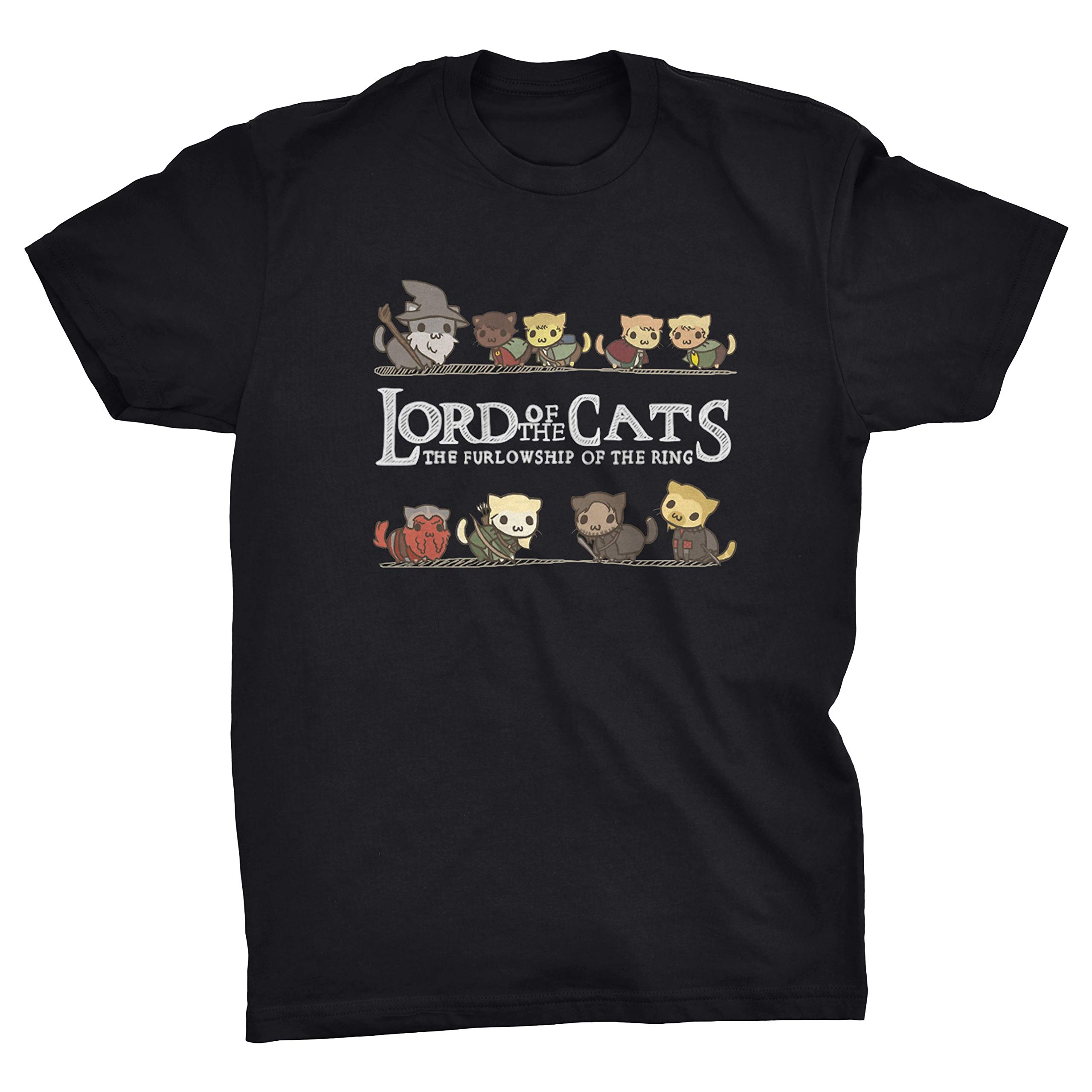 Viper Lord of The Cats Furlowship of The Ring Middle Earth Funny T-Shirt (Black, M)