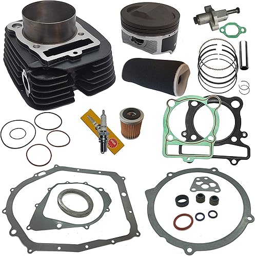 Top Notch Parts Kit de junta de pasador de anillos de pistón de 121 Big Bore 366cc para Yamaha Warrior 87-04 Yfm350