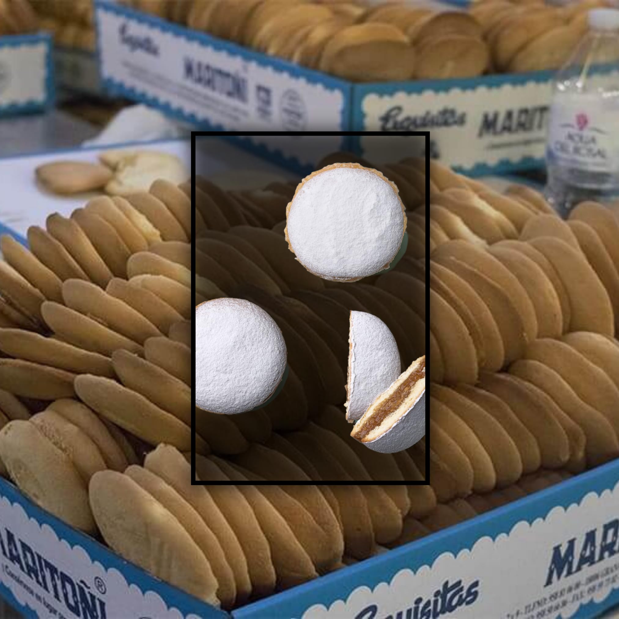Maritoñi 20 Unidades - Regalo Gourmet de Granada, Dulce Granadino 70 Años Tradición - Galleta y Bizcocho, Producto Español Auténtico