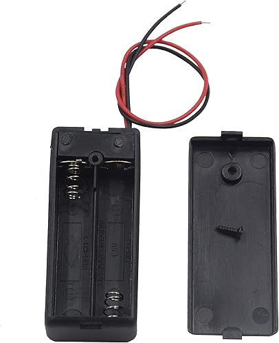 Miniatura 3 de LampVPath Paquete de 3 2 soportes de batería AAA con interruptor, 2 x 1.5V AAA Battery Holder Case con cables y interruptor de encendidoapagado