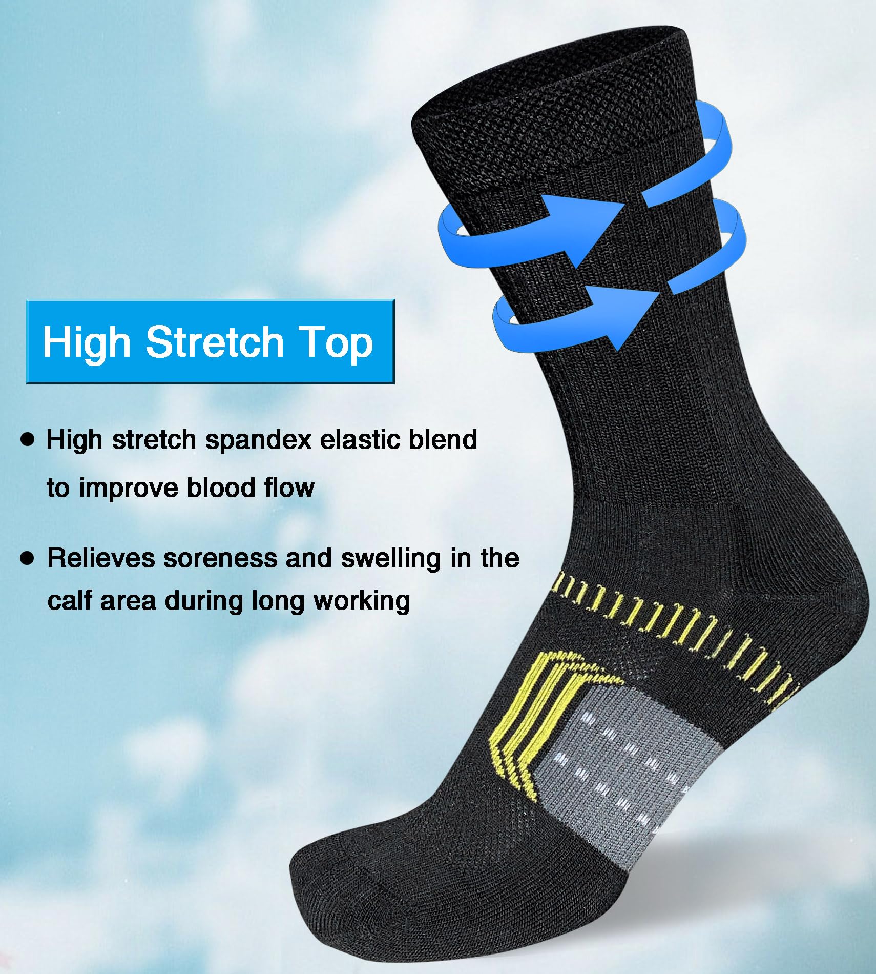 suaskk Calcetines deportivos acolchados para mujer, transpirables, absorbentes, cómodos, para senderismo, 5 pares