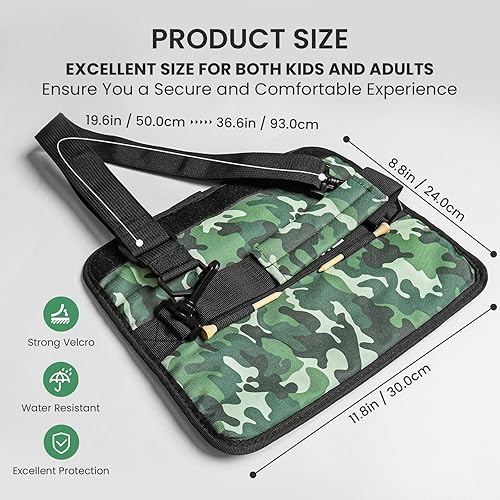 Miniatura 24 de FINGER TEN Bolsa para palos de golf, mini, ligera, para hombres, mujeres, mujeres, niños, con/sin bolsa de bola, portátil para campo de conducción