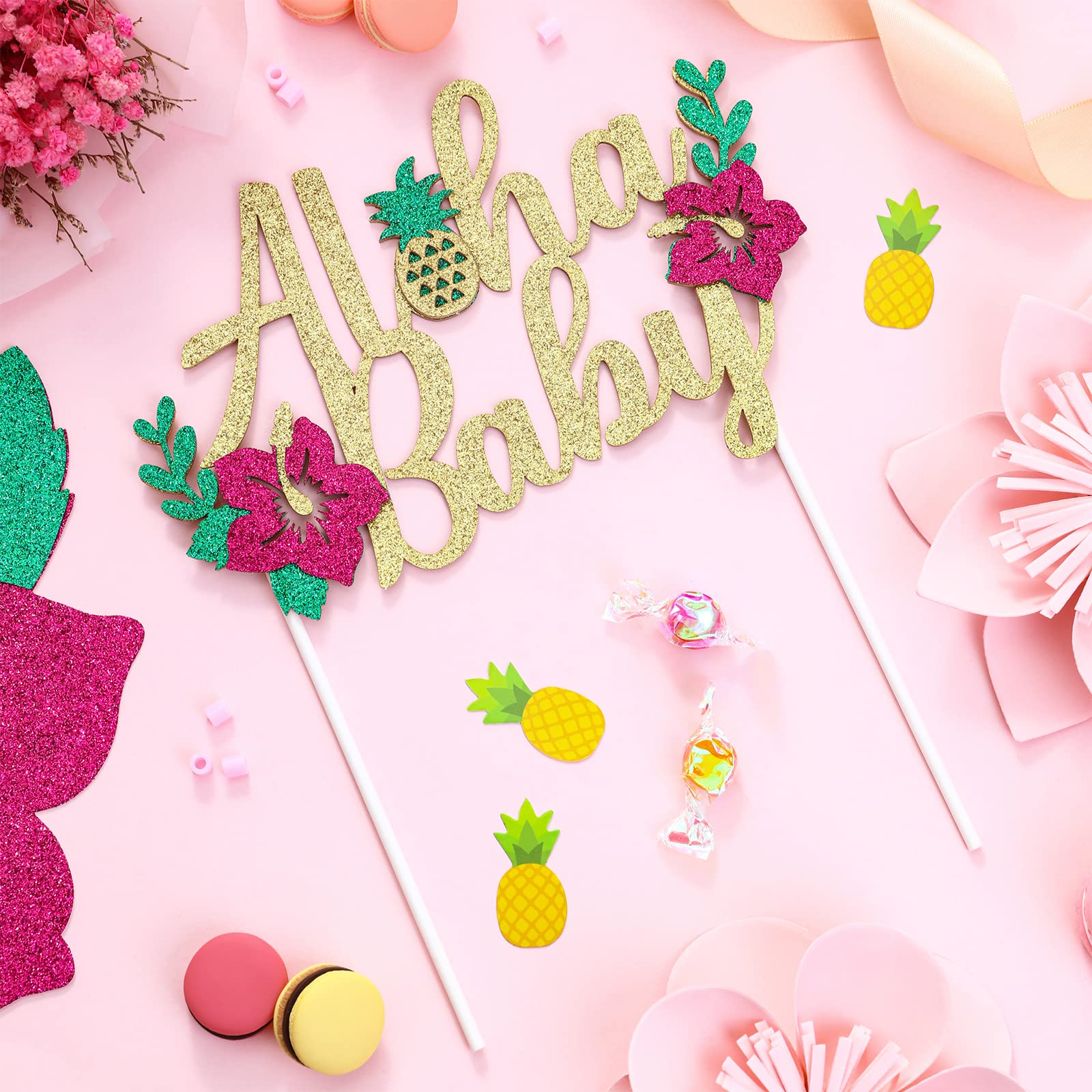K arco ghirlanda di palloncini hawaiani Decorazioni per feste di compleanno Bambini Estate tropicale Decorazione per feste Hawaii Flamingo Aloha Baby Shower  15