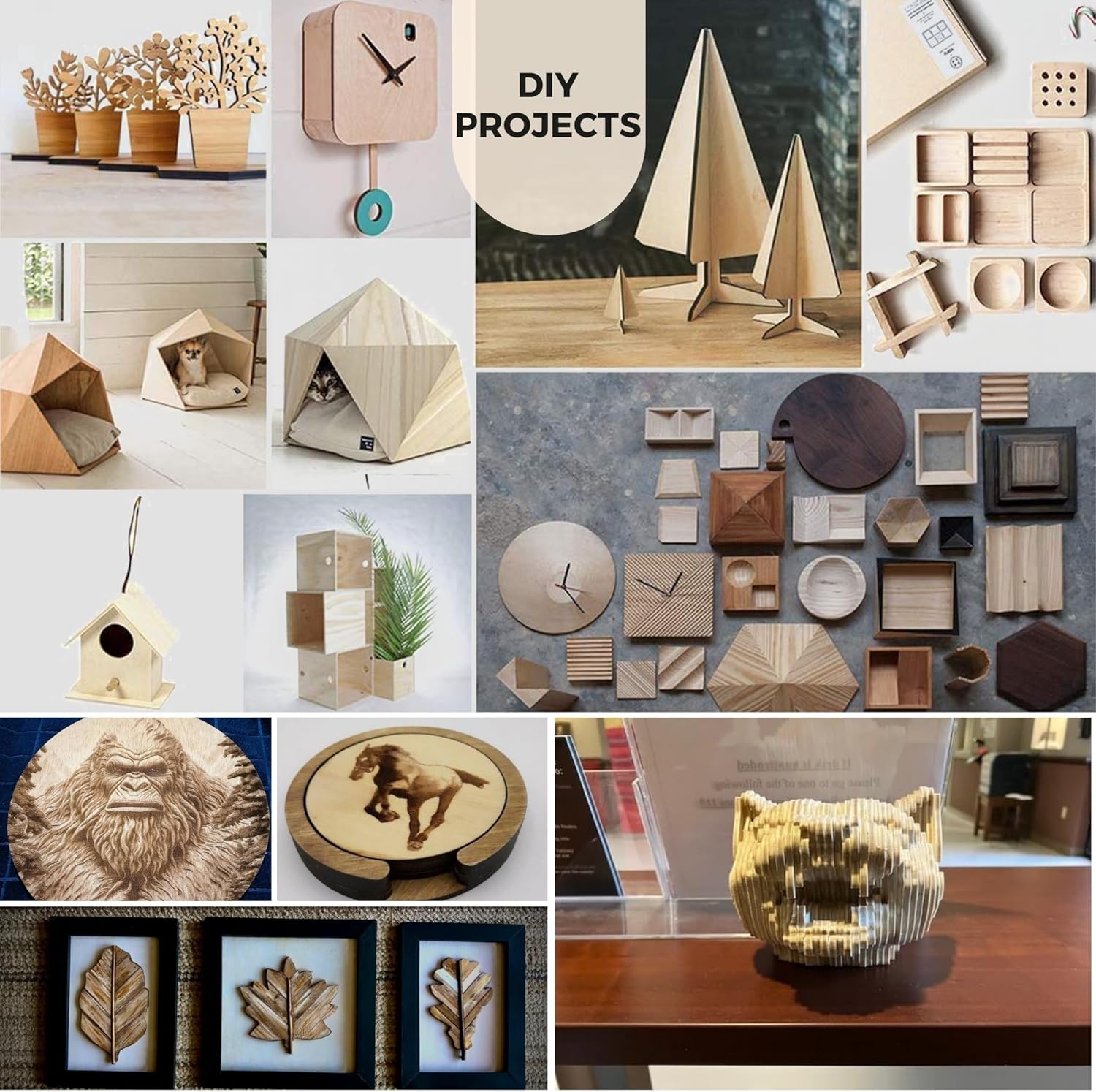 3MM 1/8" x 12" x 24" Baltic Birch Plywood – B/BB Grade (6pk) Perfect for Arts and Crafts, School Projects and DIY Projects, Drawing, Painting, Wood Engraving, Wood Burning and Laser Projects