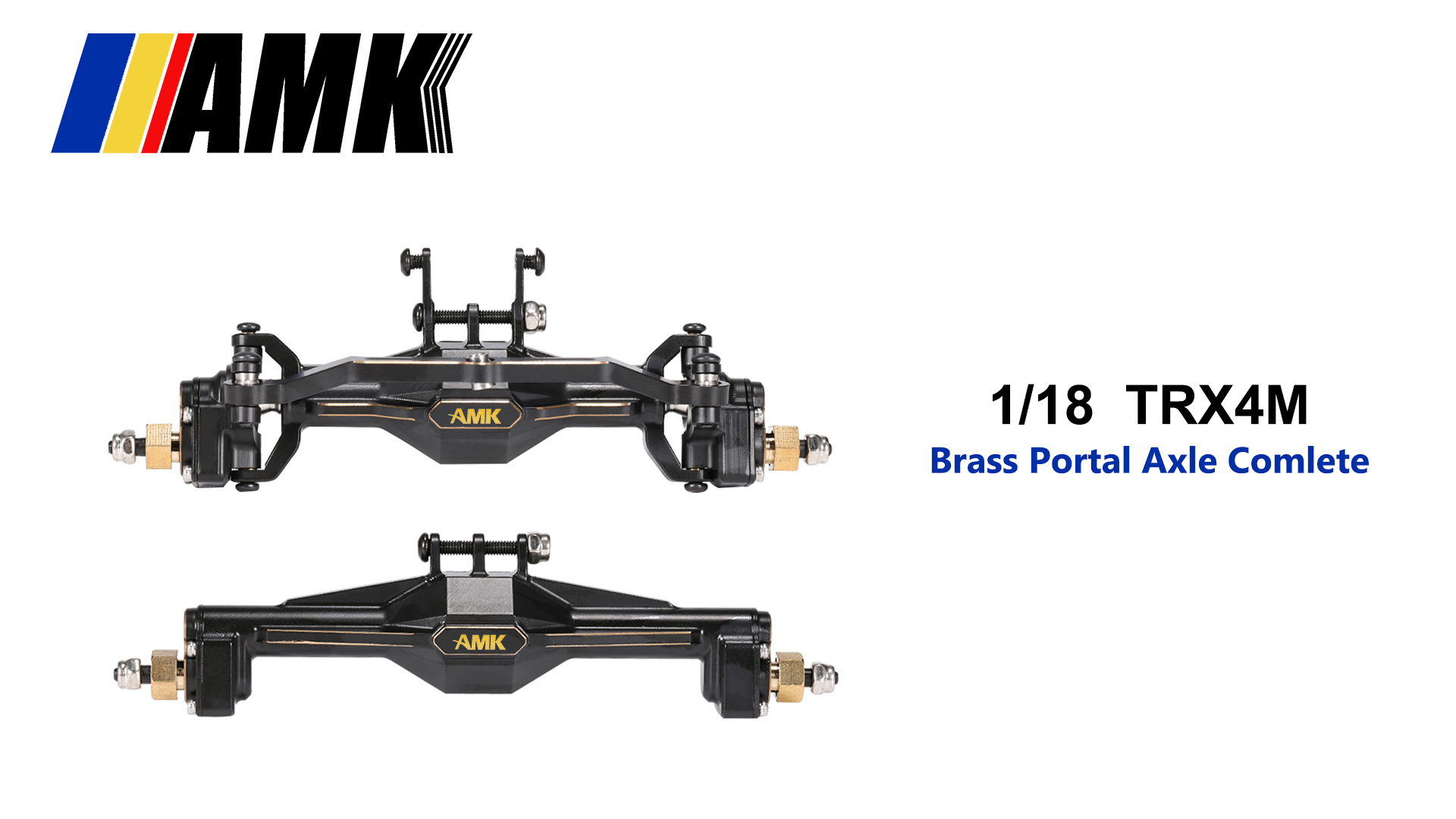 Amazon.com: AMK 174g TRX4M Brass Portal Axles Front Rear Complete