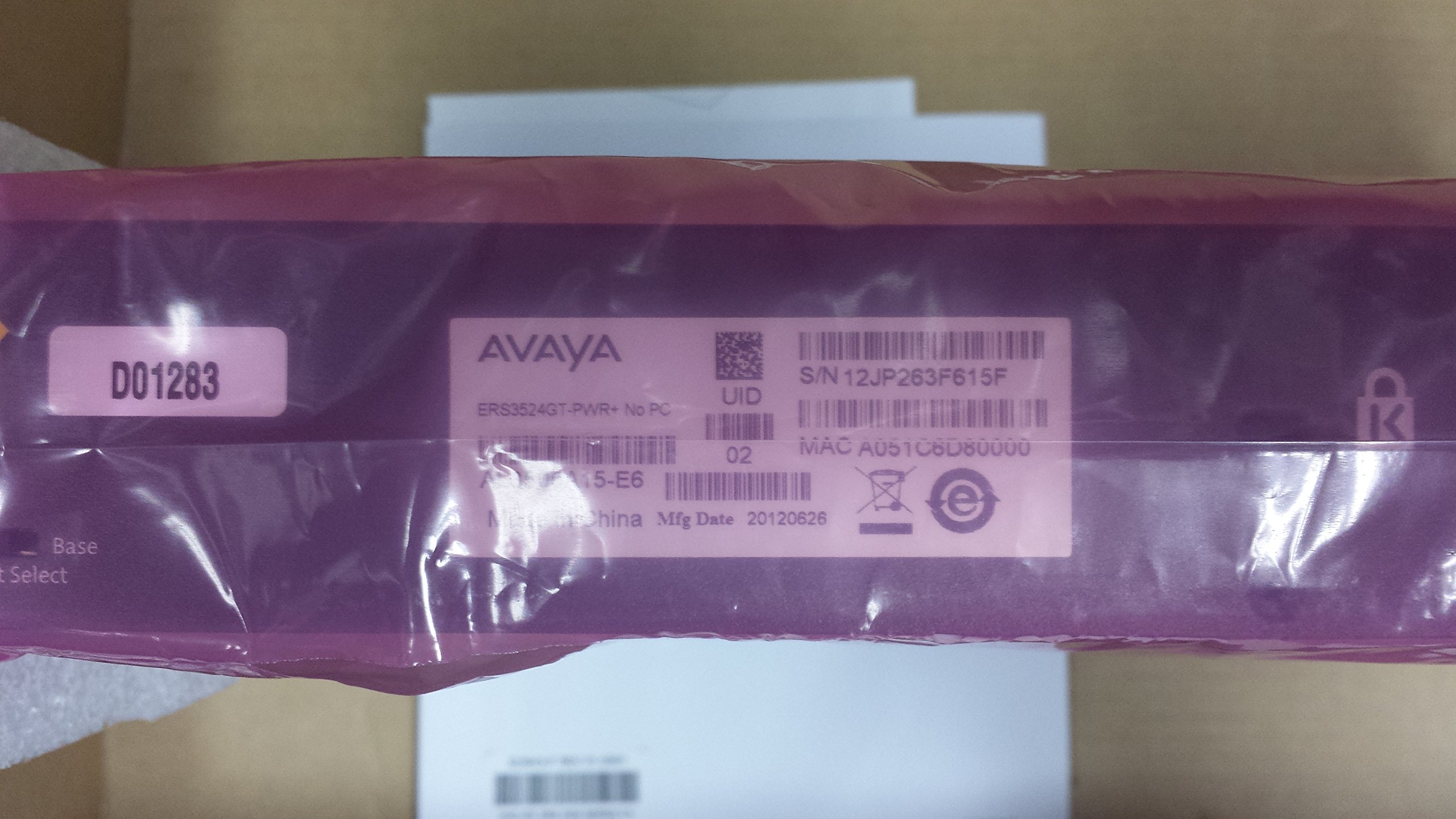 AYA　1223 Amazon.com: Avaya Gigabit Ethernet Routing Switch ERS 3524GT