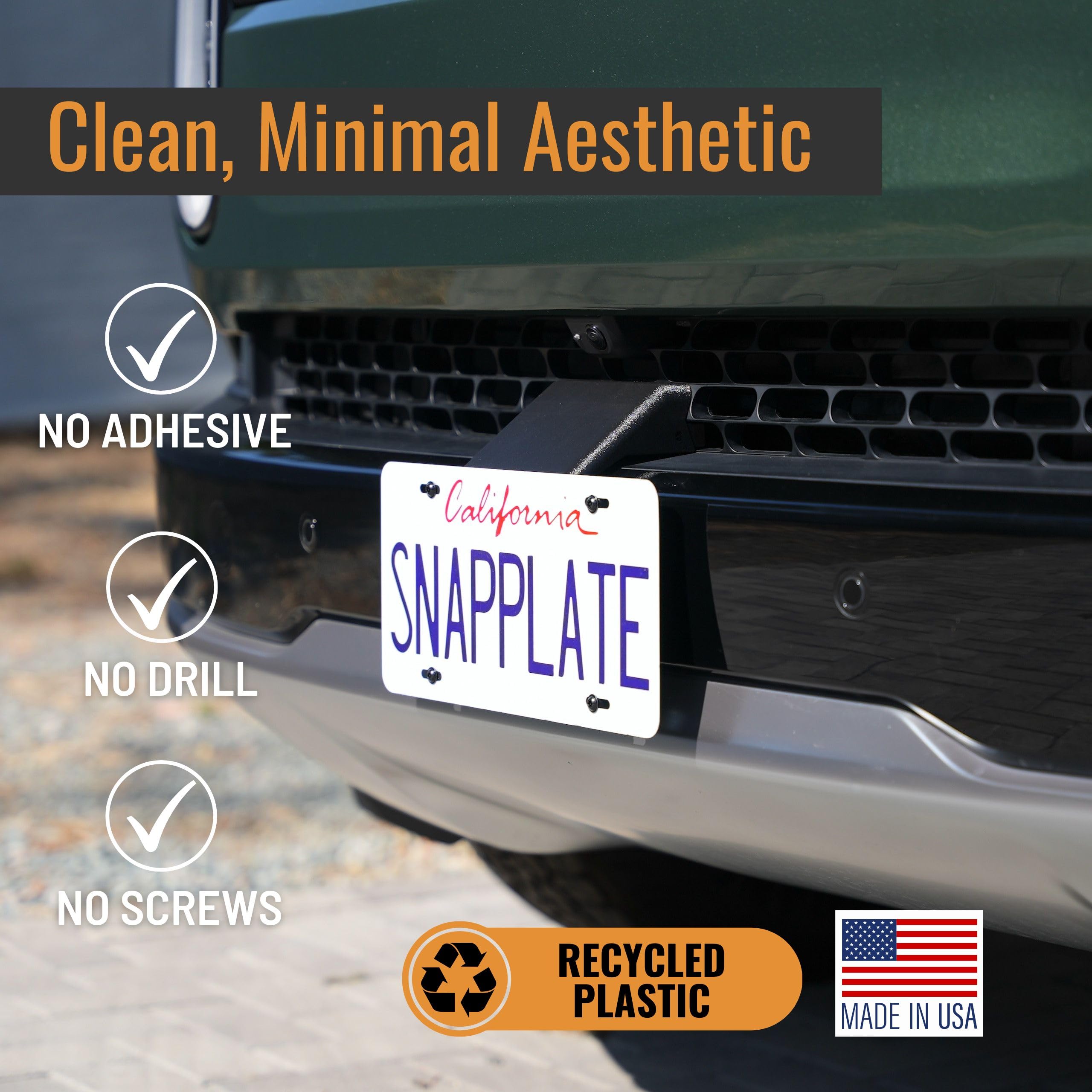 Amazon.com: SnapPlate® No-Drill Front License Plate Mount for 2025