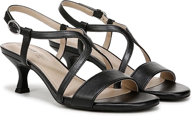 LifeStride レディース Nolita ヒールサンダル, ブラック, 9.5 Wide