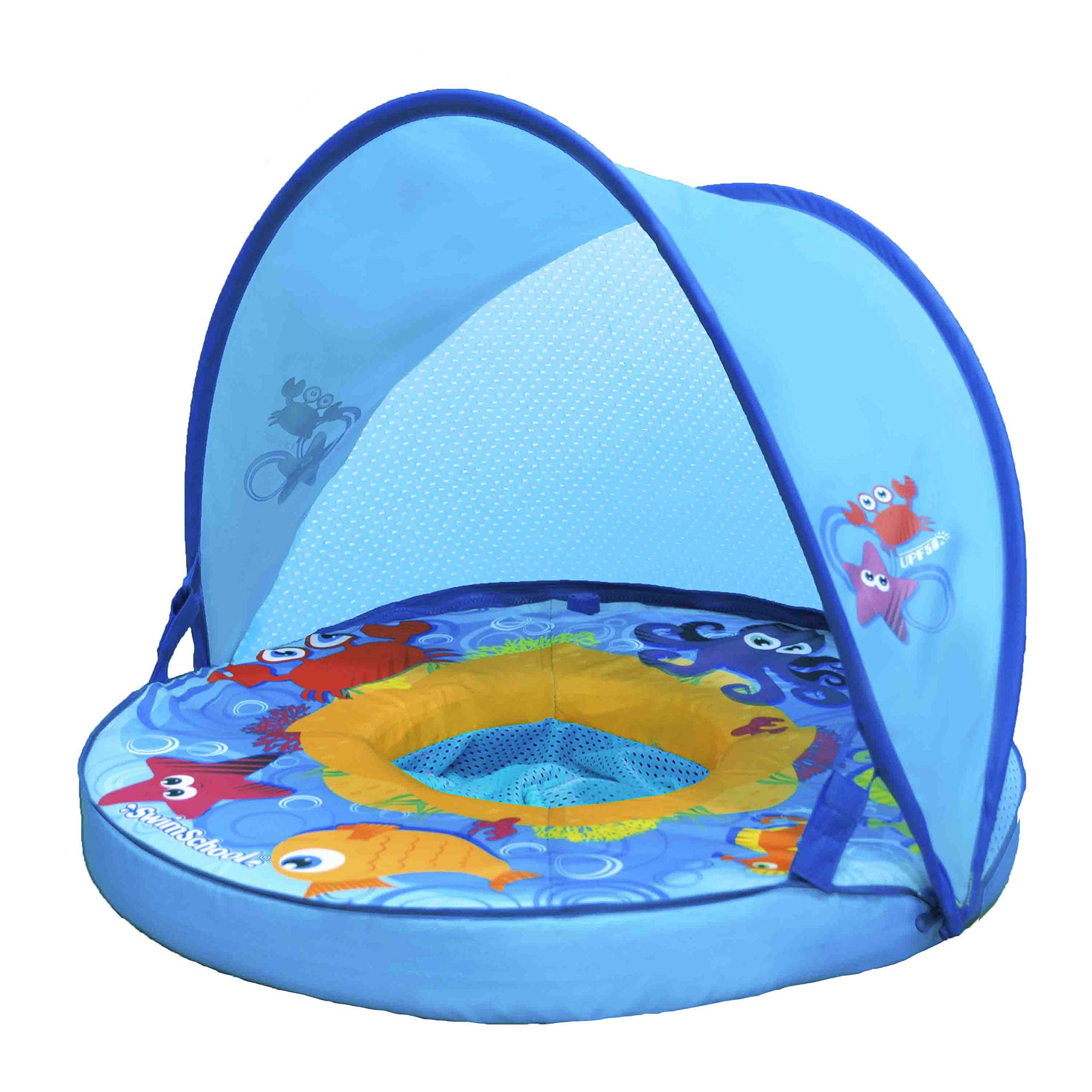 Buy SwimSchool SelfInflating Baby Float with Adjustable Canopy 624