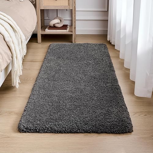 Miniatura 159 de Alfombra de inodoro blanca 22x24, antideslizante, esponjosa, alfombra de piso para baño en forma de U, lavable, alfombra de contorno para inodoro