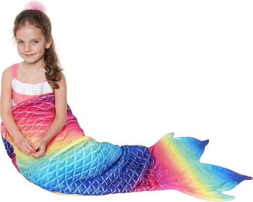 Mermaid Tail Blanket in Flannel