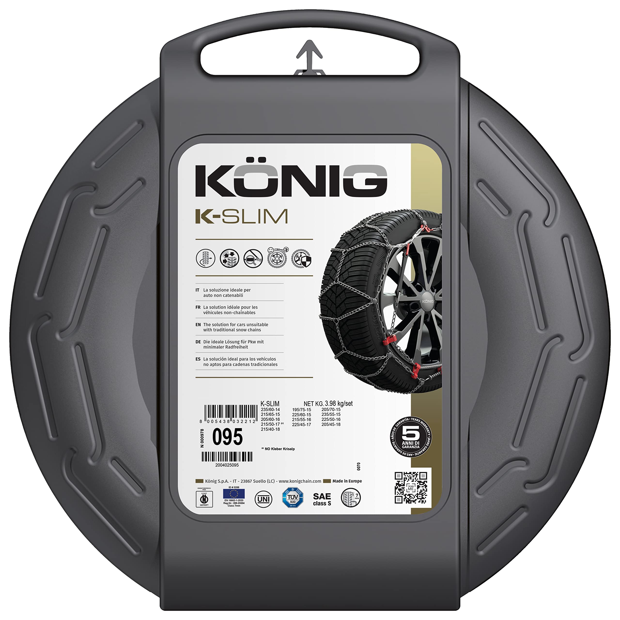KÖNIG K-Slim 103 – łańcuchy śniegowe