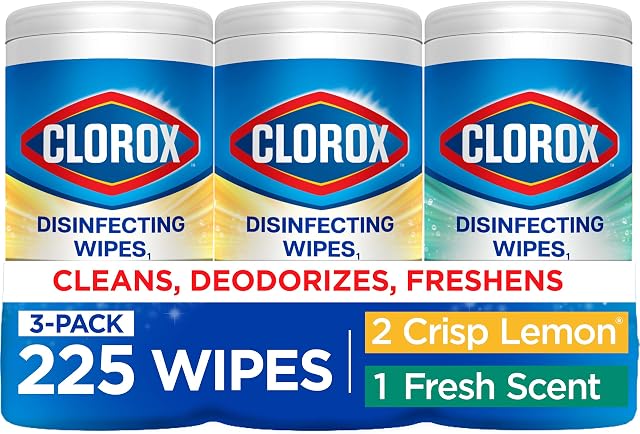 Clorox Back to School Variety Pack Disinfecting Wipes, 75 Count Each, Pack of 3