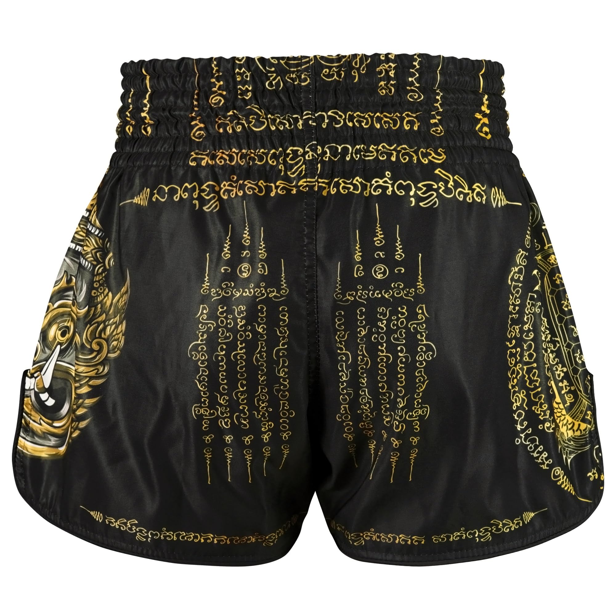 Tuff Sport Pantalones cortos de boxeo Muay Thai, estilo retro, corte delgado clásico, MMA, kickboxing, conjunto de entrenamiento