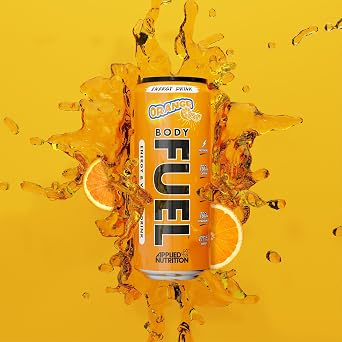 Applied Nutrition BodyFuel Energy & Vitamins Drink - Fast Energy, Energy Drink, Sugar Free with Caffeine (Pack of 12 Cans x 330ml) (Orange)