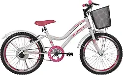 BICICLETA ATHOR ARO 20 MTB S/MARCHA MIST FEMININO BRANCA COM ROSA