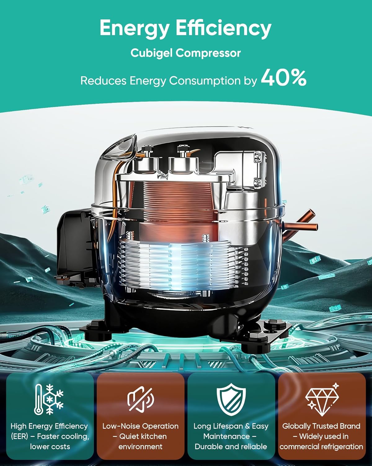 27" Commercial Refrigerator, 23 Cu. Ft Stainless Steel Upright Reach-in Fridge, 33℉~40℉, 3 Adjustable Shelves