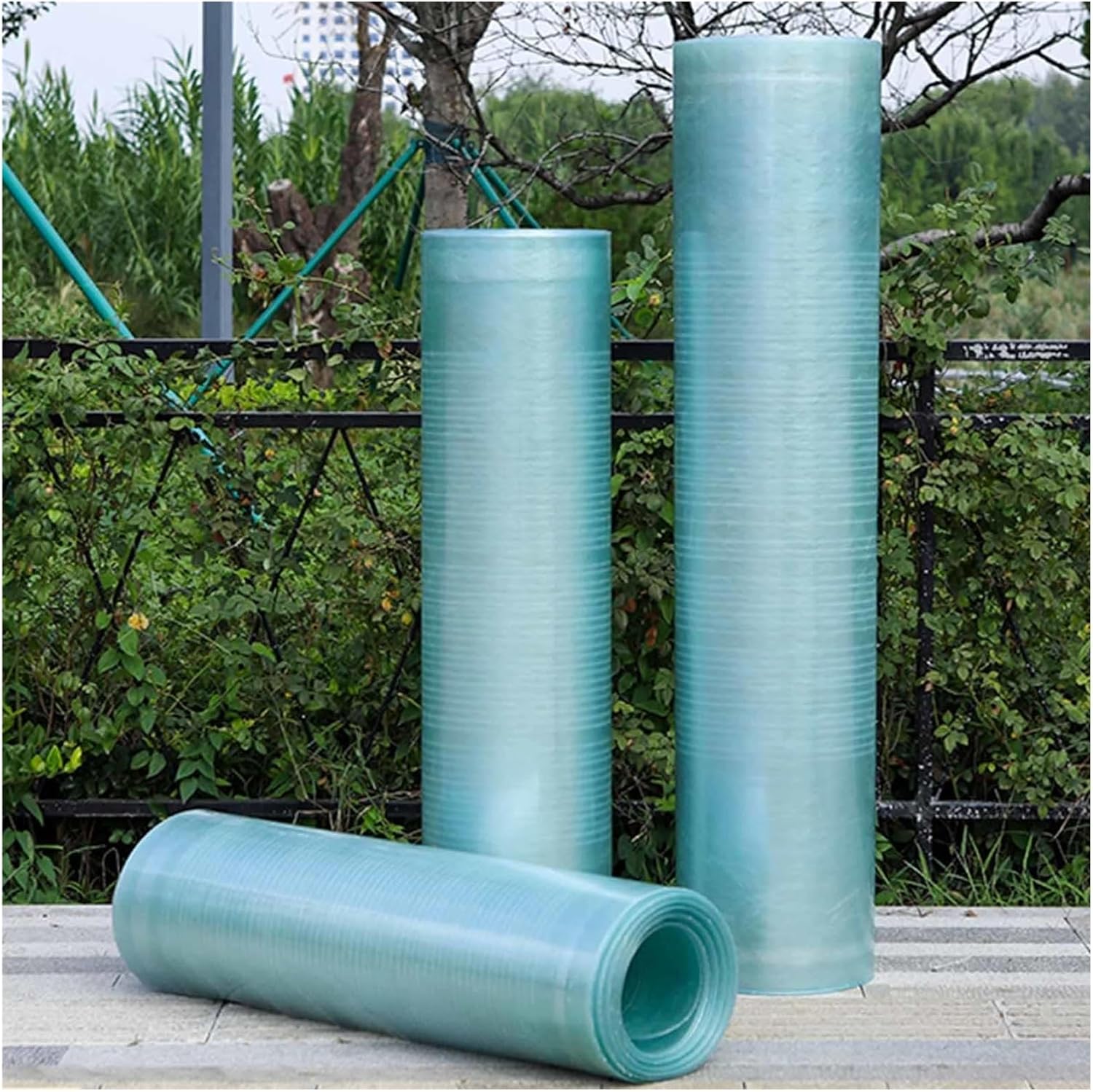 bujnie Transparent Thermal Insulation Daylight Panels Polycarbonate Sheets Roof Sheets for Fences, Greenhouses, Terraces, Sunrooms (1.2x10m/3.94x32.8ft)