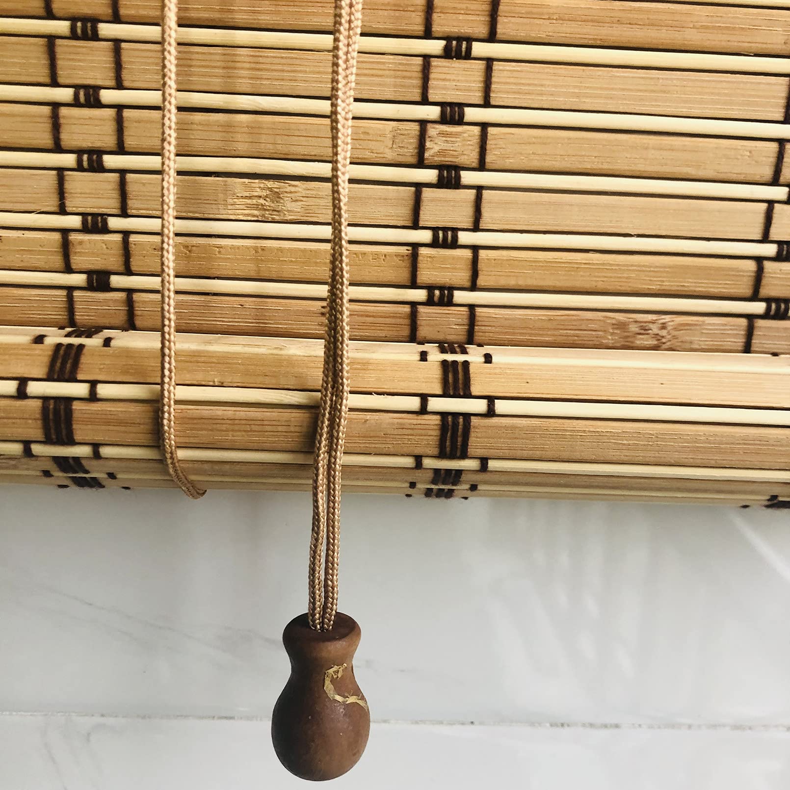 Tenda A Rullo In Bambù 120x175cm - Oscurante Per Interni, Cortina Naturale Per Casa - Foto 5